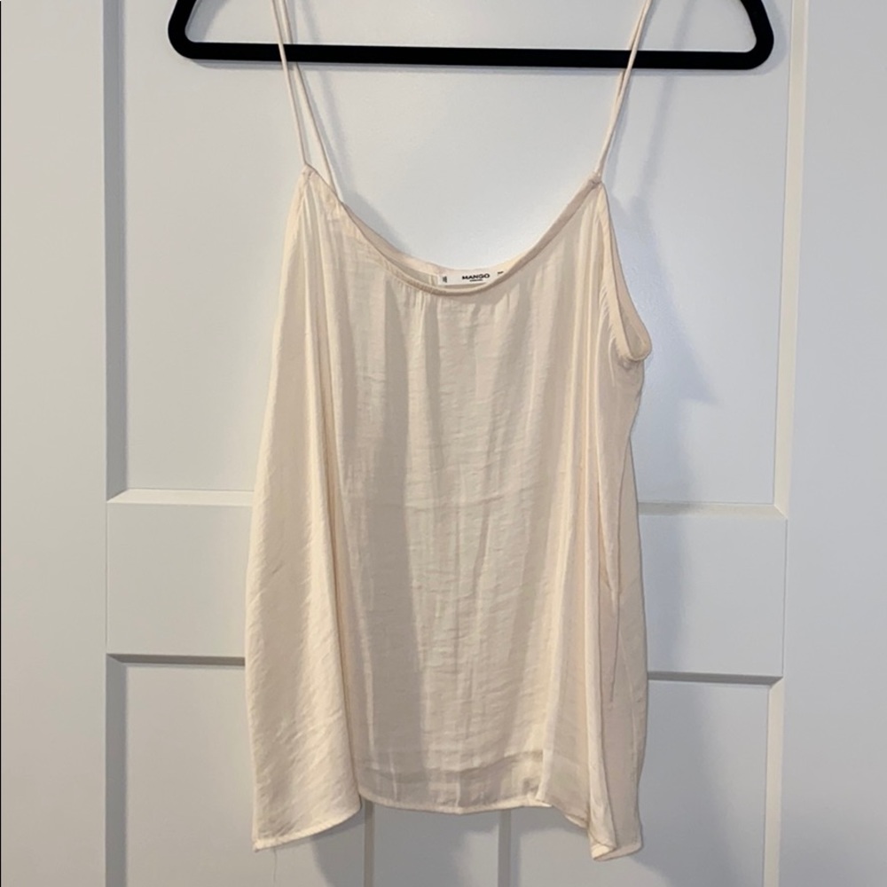 Mango satin creme top